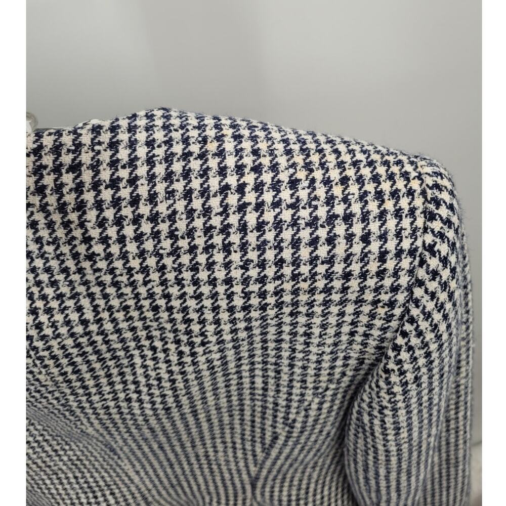 David‎ Hayes Vintage 60s Houndstooth 4 Piece Pleated Maxi Skirt set Outfit Suit - Picture 14 of 16